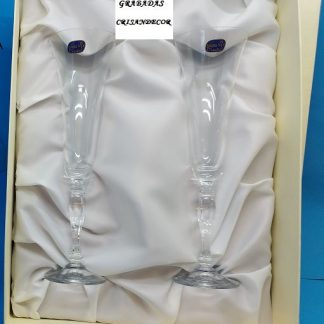 ESTUCHE 2 COPAS CAVA PERSONALIZADAS BOHEMIA