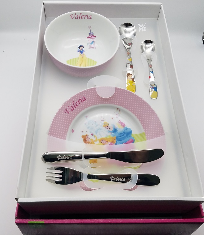 Cubiertos Infantiles WMF Princess Disney Grabados y personalizados 