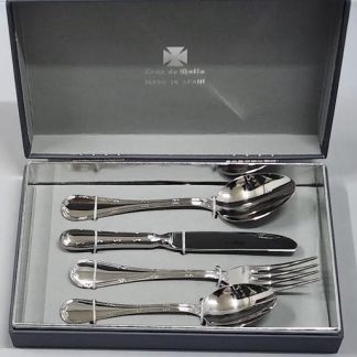 ESTUCHE CUBIERTOS CRUZ MALTA COMUNIÓN GRABADOS